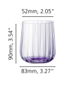 Spiegelau: Lifestyle gobelet à eau 34cl en cristallin mauve