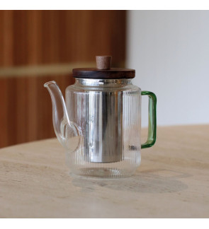 OGO: Théière KARL jade en verre borosilicate 1,2L