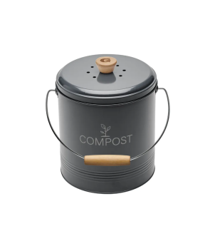 Guillouard: Zwart rond compostemmer 8L