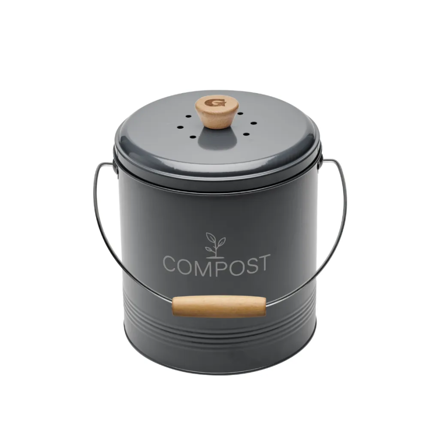Guillouard: Zwart rond compostemmer 8L Guillouard: Zwart rond compostemmer 8L