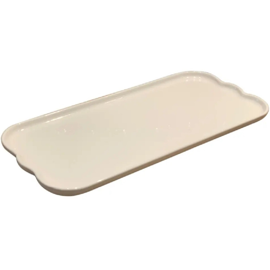 Emile Henry: Plat de service madeleine argile 31,5 x 15 cm Emile Henry: Plat de service madeleine argile 31,5 x 15 cm