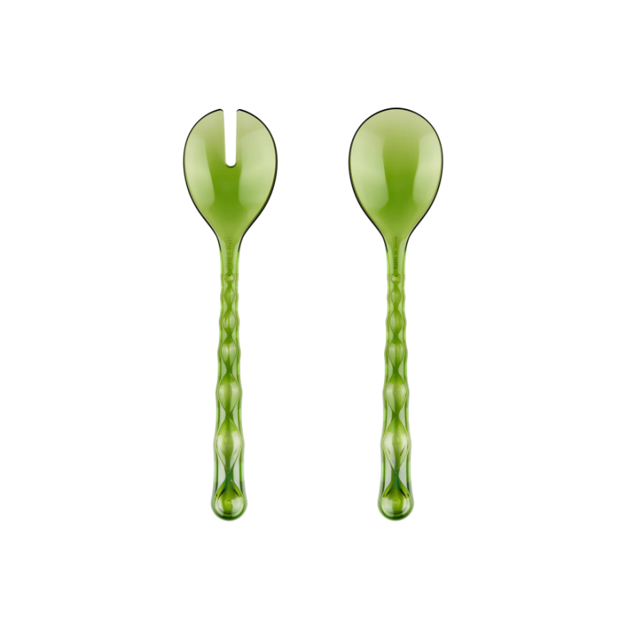 Guzzini: Couverts à salade Vanity verts Guzzini: Couverts à salade Vanity verts