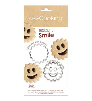 Scrapcooking:  2 smile-koekjesvormpjes