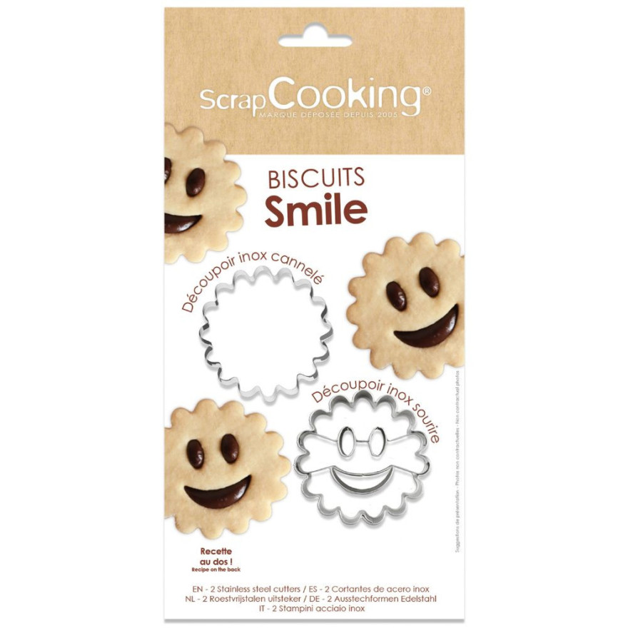 Scrapcooking: 2 smile-koekjesvormpjes Scrapcooking: 2 smile-koekjesvormpjes