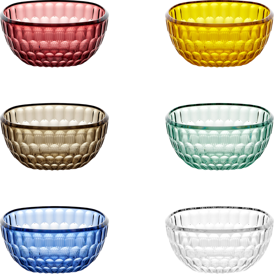 Guzzini: Set de 6 coupelles colorées Vanity 12 cm Guzzini: Set de 6 coupelles colorées Vanity 12 cm