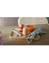 Peebly:  Coquetier en bambou avec liseré rose