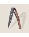 Deejo: Couteau de poche 37gr Astro finition titane noir manche bois corail
