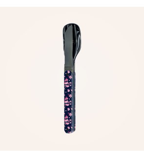 Akinod: Set de 3 couverts de voyage/pique-nique fleurs de cerisier