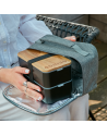 Akinod: Set bento noir double étage & lunch bag isotherme gris