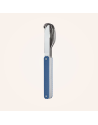 Akinod: Set de 3 couverts de voyage/pique-nique aluminium bleu