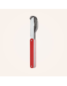 Akinod: Set de 3 couverts de voyage/pique-nique aluminium rouge