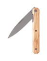 Akinod: Couteau de poche pliant finition titane manche bois d'oliver