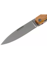 Akinod: Couteau de poche pliant finition titane manche bois d'oliver