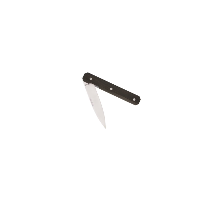 Akinod: Couteau de poche pliant finition miroir manche bois d'ebène Akinod: Couteau de poche pliant finition miroir manche bois d'ebène