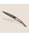 Deejo: Couteau de poche 37gr finition titane noir manche bois corail