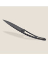 Deejo: Couteau de poche 37gr finition titane noir manche fibre de carbone