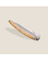 Deejo: Couteau de poche 37gr finition titane gris manche bois d'olivier