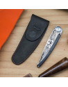 Deejo: Etui de ceinture pour couteau de poche 37g, Mocca