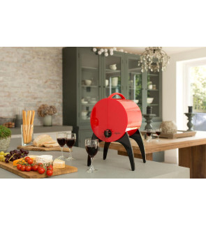 WinyBar: Fontaine à vin double paroi 3L rouge pour BIB