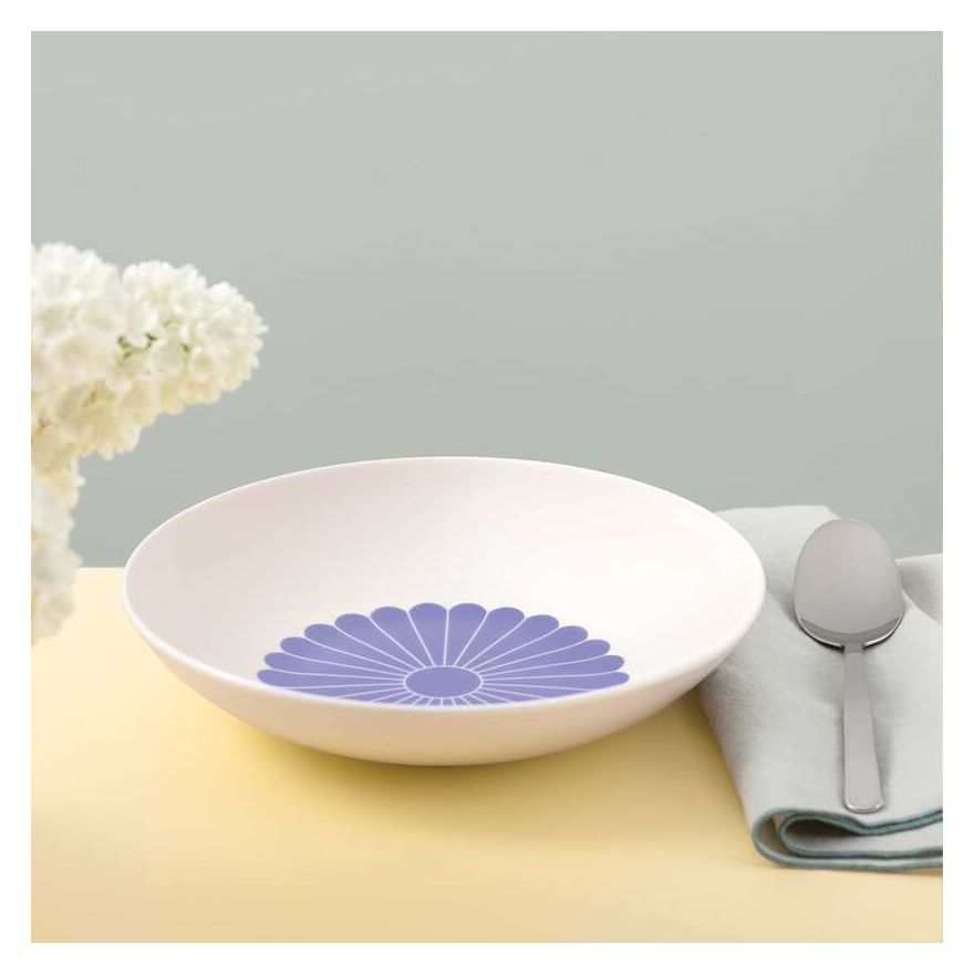 Villeroy & Boch: Fleurs Assiette à pâtes 24 cm bleue