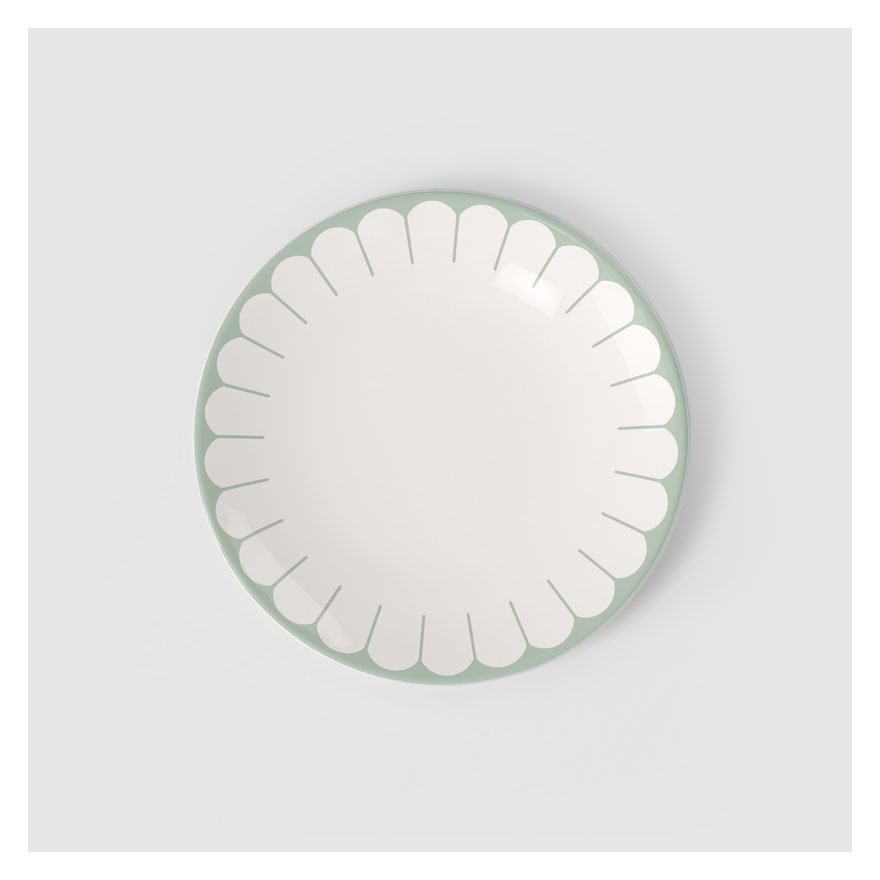 Villeroy & Boch: Fleurs Assiette plate 26,5 cm verte