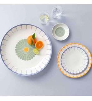 Villeroy & Boch: Fleurs dessertbord 21 cm zon-Geel