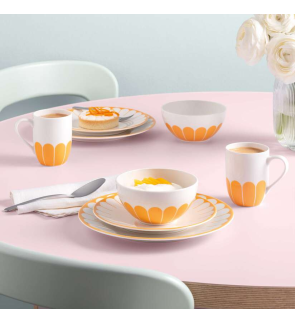 Villeroy & Boch: Fleurs dessertbord 21 cm zon-Geel