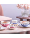 Villeroy & Boch: Fleurs tasse à café et sa soucoupe, bleu