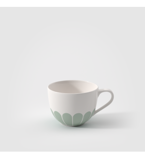 Villeroy & Boch: Fleurs koffiekopje 20 cl en schotel 15 cm, groen