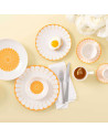 Villeroy & Boch: Fleurs tasse à café et sa soucoupe, soleil-jaune