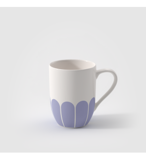 Villeroy & Boch: Fleurs Mok 30cl met handvat, Blauw
