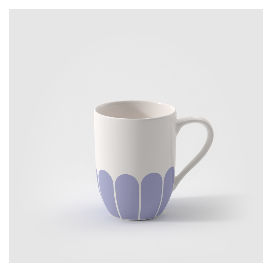 Villeroy & Boch: Fleurs Mok 30cl met handvat, Blauw