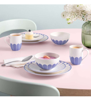 Villeroy & Boch: Fleurs Mok 30cl met handvat, Blauw
