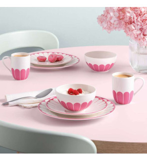 Villeroy & Boch: Fleurs Mok 30cl met handvat, Cassis-roze