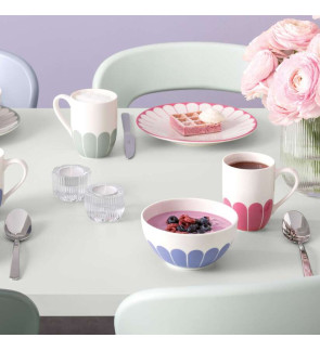 Villeroy & Boch: Fleurs Mok 30cl met handvat, Cassis-roze