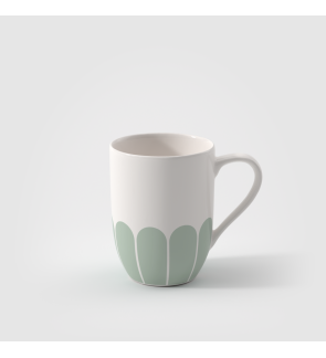 Villeroy & Boch: Fleurs Mok 30cl met handvat, groen