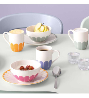 Villeroy & Boch: Fleurs Mok 30cl met handvat, groen