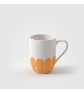 Villeroy & Boch: Fleurs Mok 30cl met handvat, zon geel