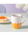 Villeroy & Boch: Fleurs Mok 30cl met handvat, zon geel