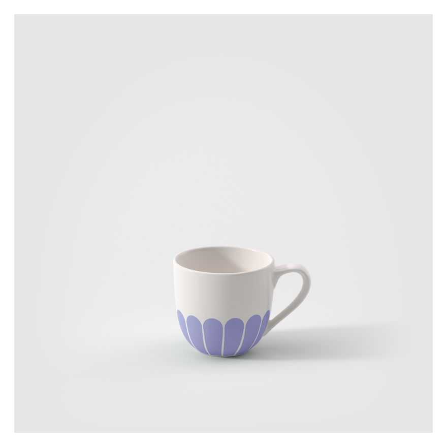 Villeroy & Boch: Fleurs Espresso Kop en Schotel, Blauw