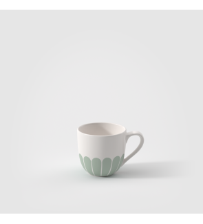 Villeroy & Boch: Fleurs Espresso Kop en Schotel, Groen