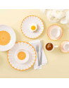 Villeroy & Boch: Fleurs Espresso Kop en Schotel, zon geel