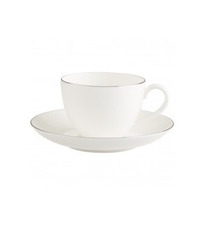 Villeroy & Boch: Anmut Platinum (NO.1) Tasse à café avec soucoupe 2 pièces