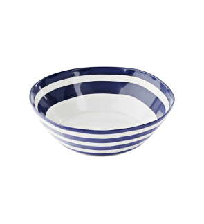Guzzini: Saladier bleu ligné "Riviera" 30 cm