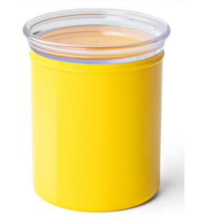Guzzini: Chefline Set van 3 gele luchtdichte containers met deksel