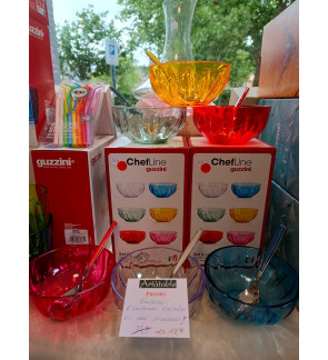 Guzzini: SOLDES ChefLine set de 6 raviers colorés