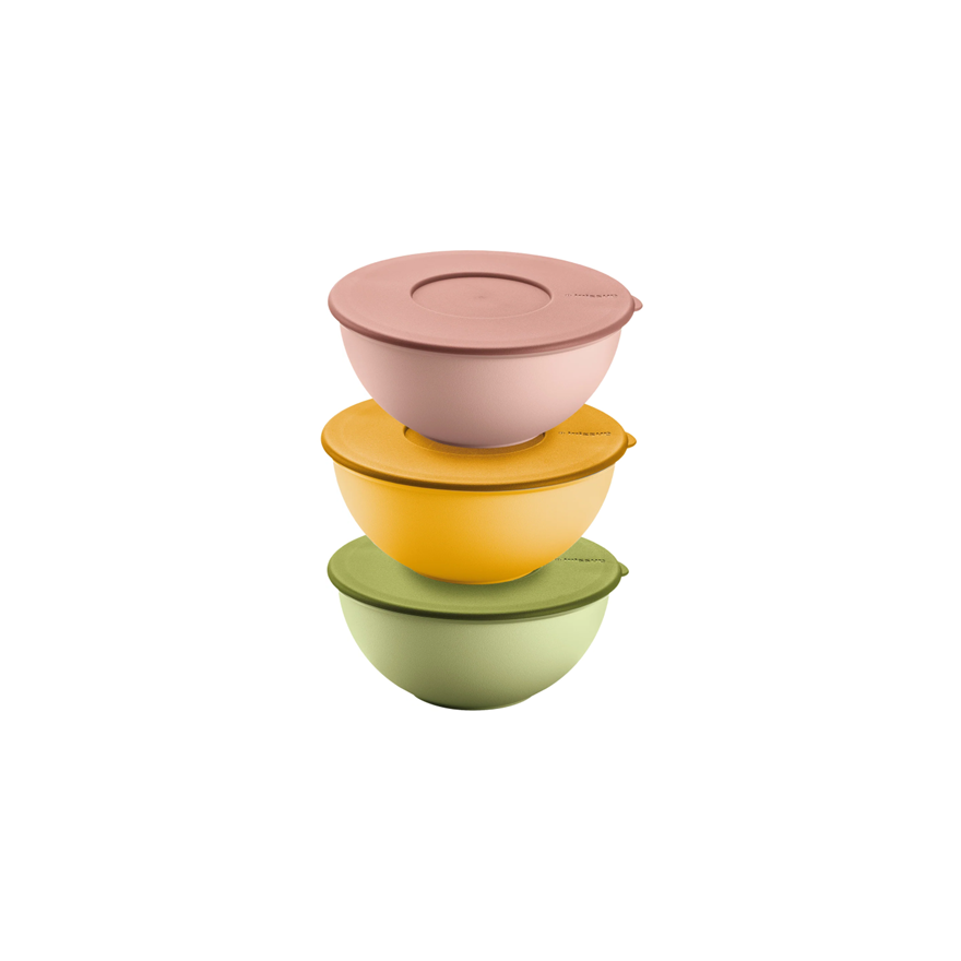 Guzzini: Lot de 3 boites hermétiques empilables rondes taille M