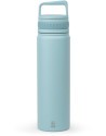 Leopold: bouteille isotherme avec infuseur bleu menthe