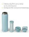 Leopold: Blauwe isoleerfles met filter