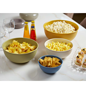 Guzzini:  Trio saladekommen met deksel